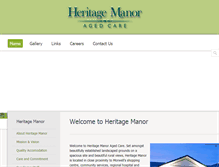 Tablet Screenshot of heritagemanor.com.au